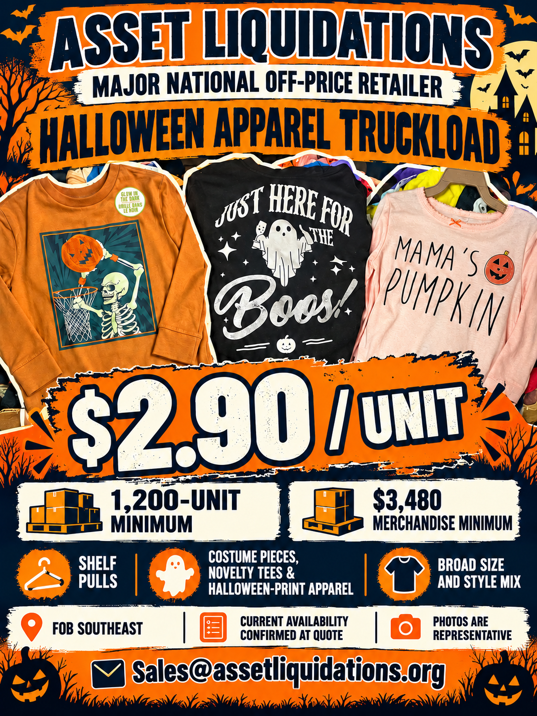 Halloween Apparel — representative wholesale program media